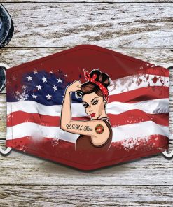 Strong US Marine Corps Mom Face Mask Strong US Marine Corps Mom Face Mask