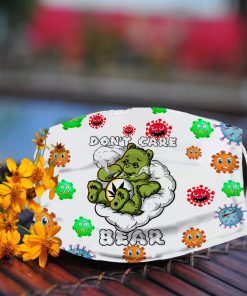 Weed Don’t Care Bear Face Mask