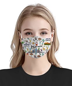Love Phoenix City Doodle Face Mask