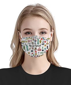Love New York City Doodle Face Mask Love New York City Doodle Face Mask