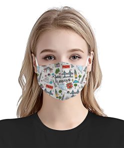 Love San Francisco City Doodle Face Mask