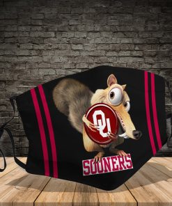 Scrat Hug Oklahoma Sooners PM2.5 Filter Face Mask