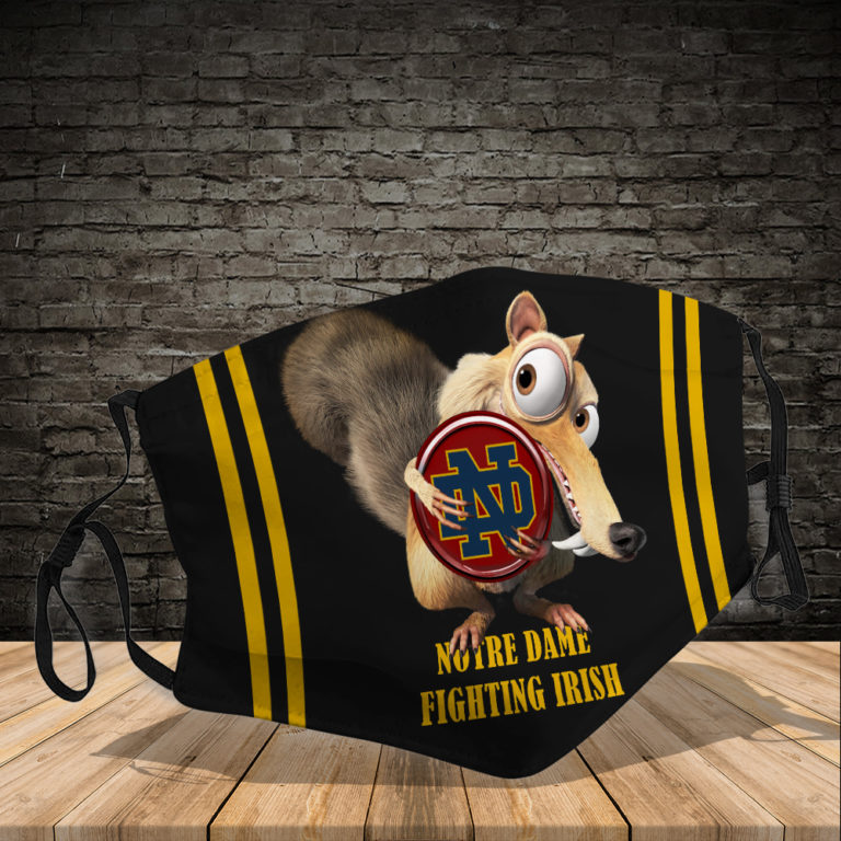 Scrat Hug Notre Dame Fighting Irish PM2.5 Filter Face Mask