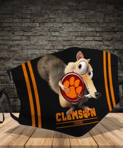 Scrat Hug Clemson Tigers PM2.5 Filter Face Mask Scrat Hug Clemson Tigers PM2.5 Filter Face Mask