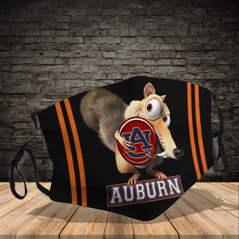 Scrat Hug Auburn Tigers PM2.5 Filter Face Mask