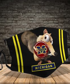 Scrat Hug Michigan Wolverines PM2.5 Filter Face Mask
