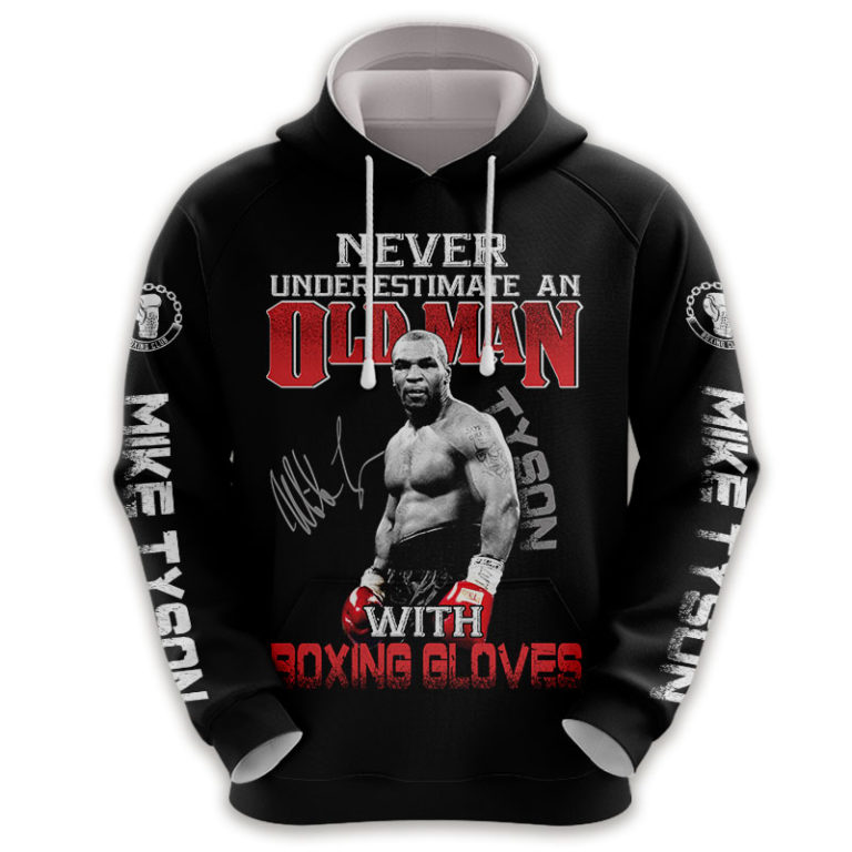Mike Tyson An Old Man With Boxing Gloves All Over Print Hoodie, T Shirt
