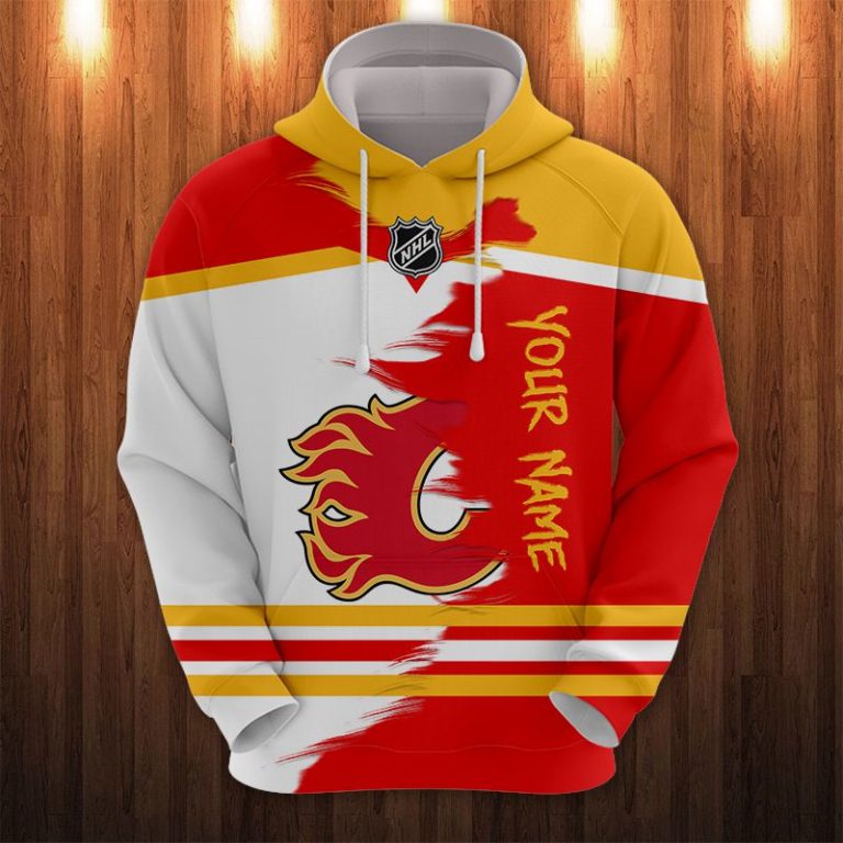 Personalized Calgary Flames All Over Print Hoodie, T Shirt
