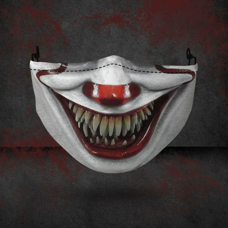 Halloween Pennywise Face PM2.5 Filter Face Mask