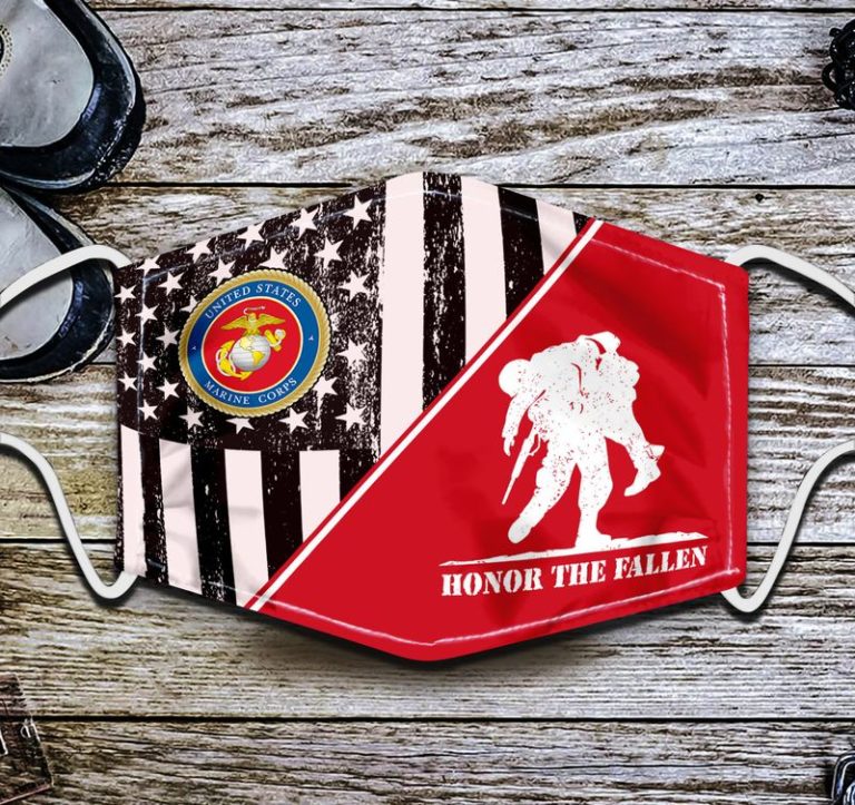 US Marine Corps Honor The Fallen Face Mask