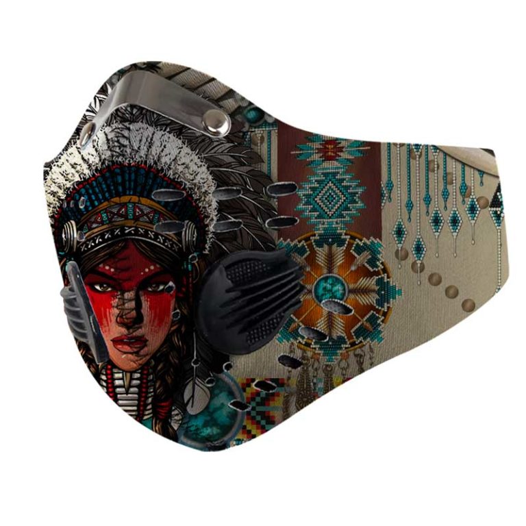 Native American N95 Filter Face Mask + Filter Sheet