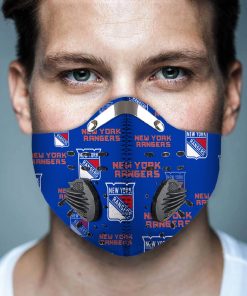 New York Rangers Hockey Face Mask + N95 Filter New York Rangers Hockey Face Mask + N95 Filter