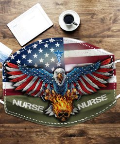 Bald Eagle Skull Nurse PM2.5 Filter Face Mask Bald Eagle Skull Nurse PM2.5 Filter Face Mask