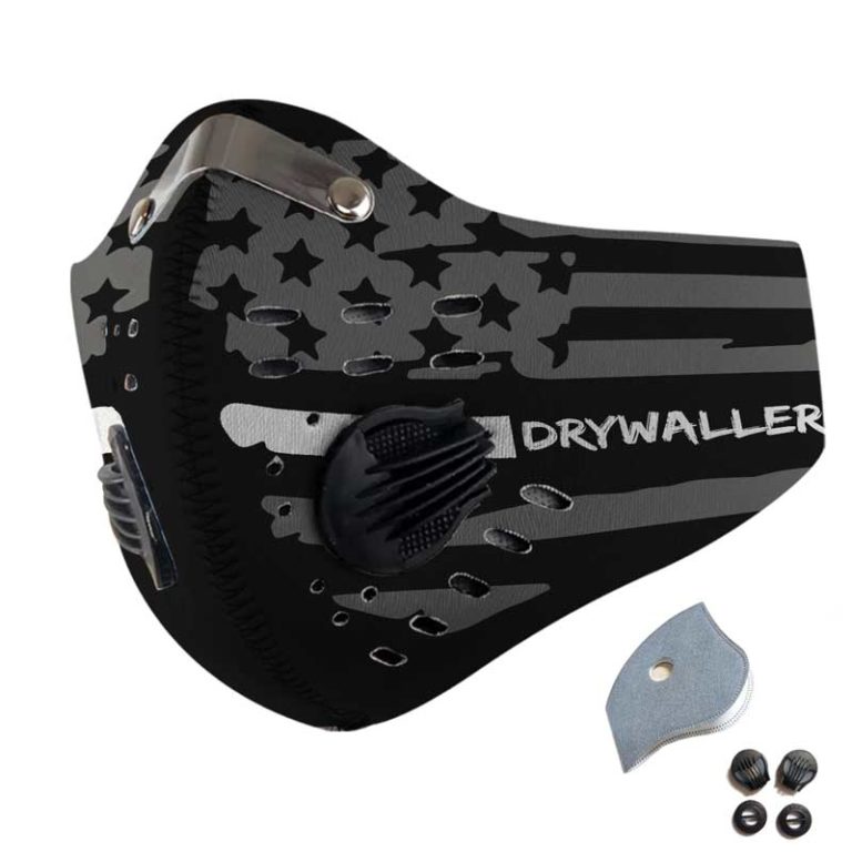 Drywaller N95 Filter Face Mask + Filter Sheet