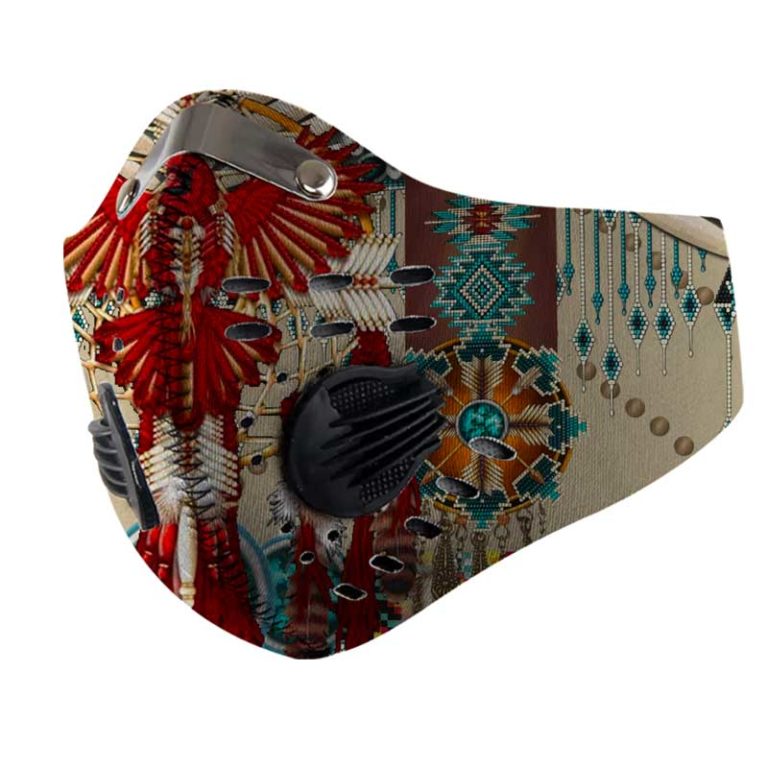 Native American N95 Filter Face Mask + Filter Sheet