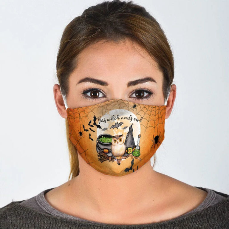 Halloween This Witch Needs Owl PM2.5 Filter Face Mask