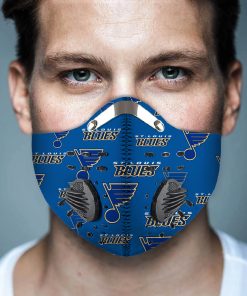 St. Louis Blues Hockey Face Mask + N95 Filter St. Louis Blues Hockey Face Mask + N95 Filter