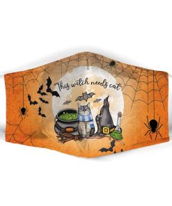 Halloween This Witch Needs Cat Face Mask + PM2.5 Filter Halloween This Witch Needs Cat Face Mask + PM2.5 Filter