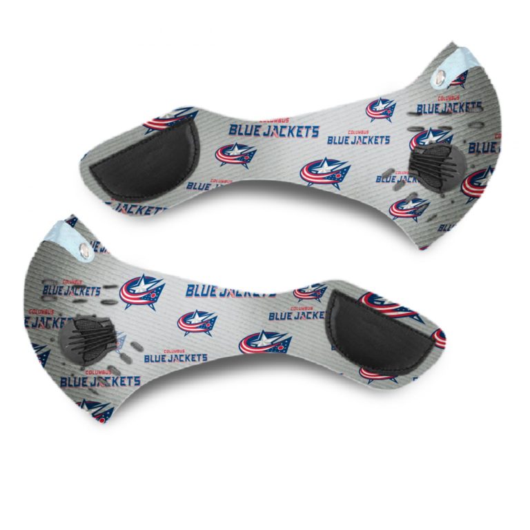 Columbus Blue Jackets Ice Hockey Face Mask + N95 Filter