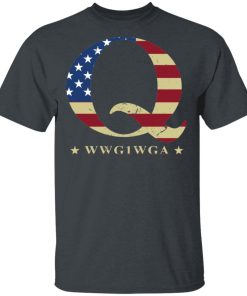Q Wwg1wga Qanon America Flag Shirt