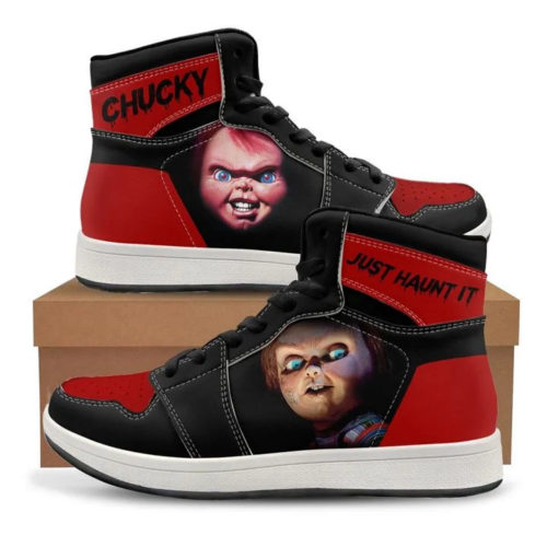 Chucky Child’s Play Just Haunt It Jordan 1 High Sneaker Shoes