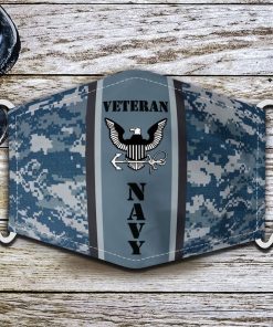 Veteran US Navy Face Mask with PM2.5 Filter