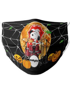 Snoopy The Rolling Stones Pumpkin Face Mask