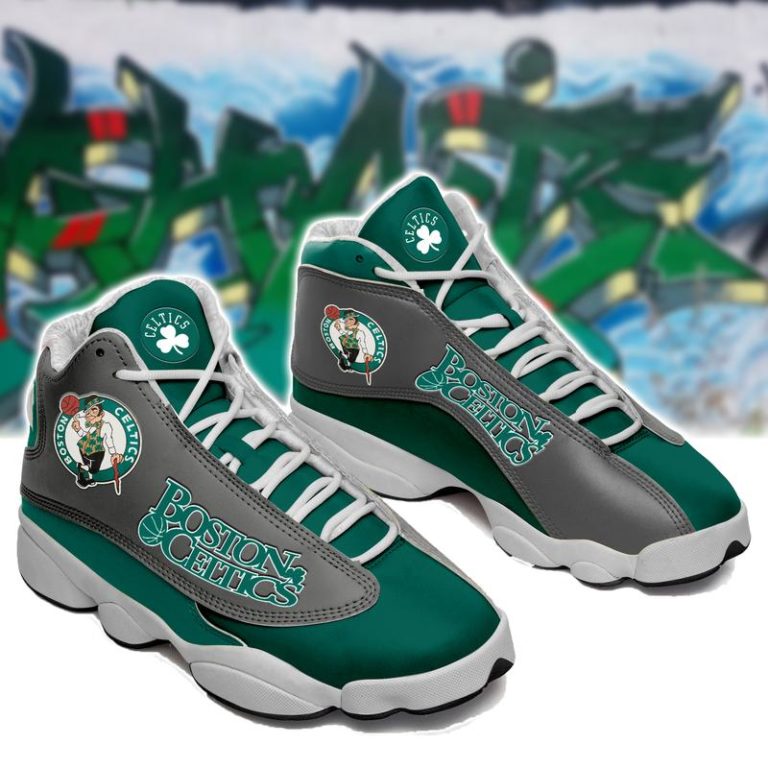 Boston Celtic Baseketball Team Jordan 13 Shoes