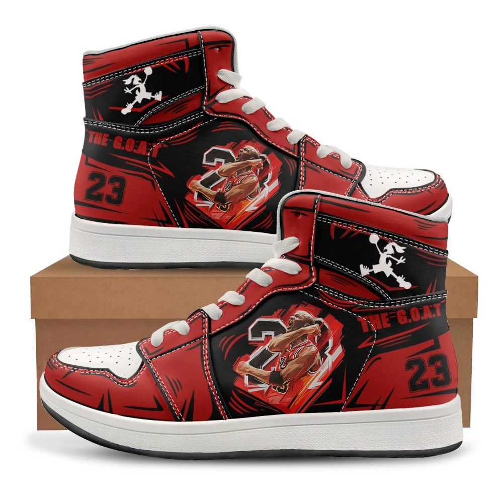 Michael Jordan #23 The Goat Air Jordan 1 High Sneaker - RobinPlaceFabrics