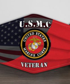 US Marine Corps USMC Veteran Face Mask with PM2.5 Filter