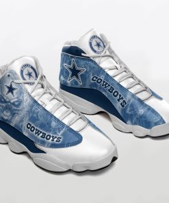 Dallas Cowboys Football Skull 3D Jordan 13 Shoes