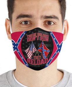 Confederate States of America These Colors Dont Run They Reload Face Mask with PM2.5 Filter Confederate States of America These Colors Dont Run They Reload Face Mask with PM2.5 Filter