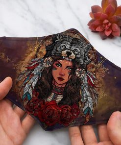 Native American Full printed Face Mask + PM2.5 Filter