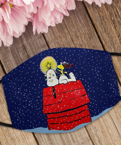 Snoopy And Woodstock Christmas Face Mask with PM2.5 Filter Snoopy And Woodstock Christmas Face Mask with PM2.5 Filter