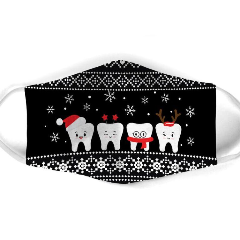 Teeth Christmas Face Mask + PM2.5 Filter