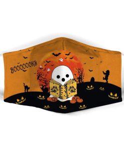 Boo books Pumpkin Halloween Face Mask with PM2.5 Filter
