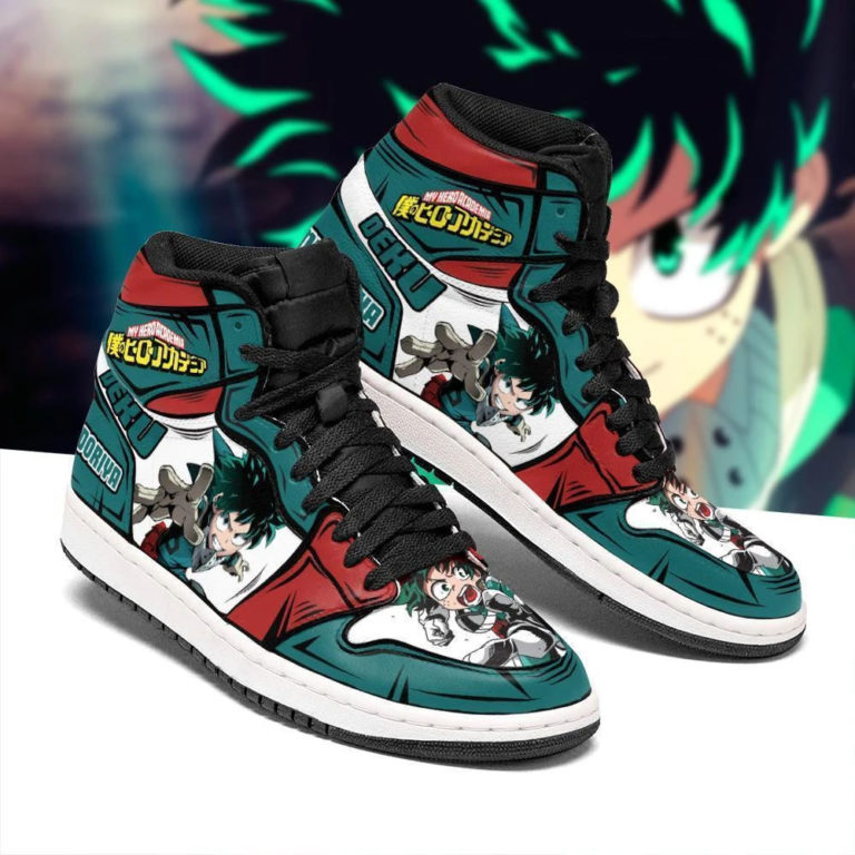 Deku Izuku My Hero Academia Jordan 1 High Sneaker – Jordan Shoes