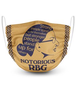 RBG Strong People Stand Up For Themselves Face Mask + Filter