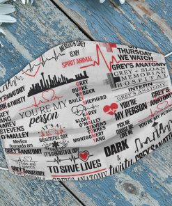 Grey’s Anatomy Face Mask with PM2.5 Filter