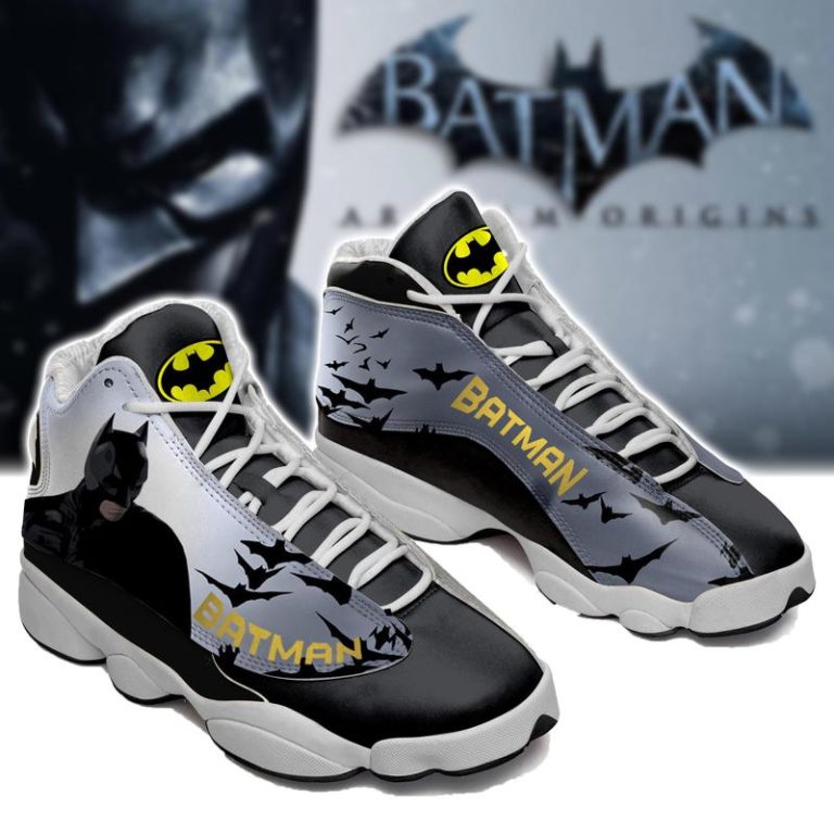 Batman Air Jordan 13 Sneaker - Batman JD13 Shoes - RobinPlaceFabrics