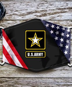 United States Flag Army Face Mask with PM2.5 Filter United States Flag Army Face Mask with PM2.5 Filter