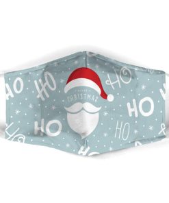 Merry Christmas Ho Ho Ho Face Mask + PM2.5 Filter