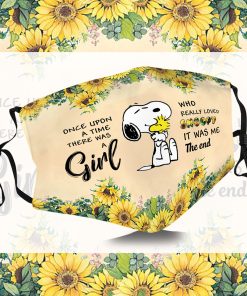 Sunflower A Girl Love Snoopy It Was Me Face Mask with PM2.5 Filter