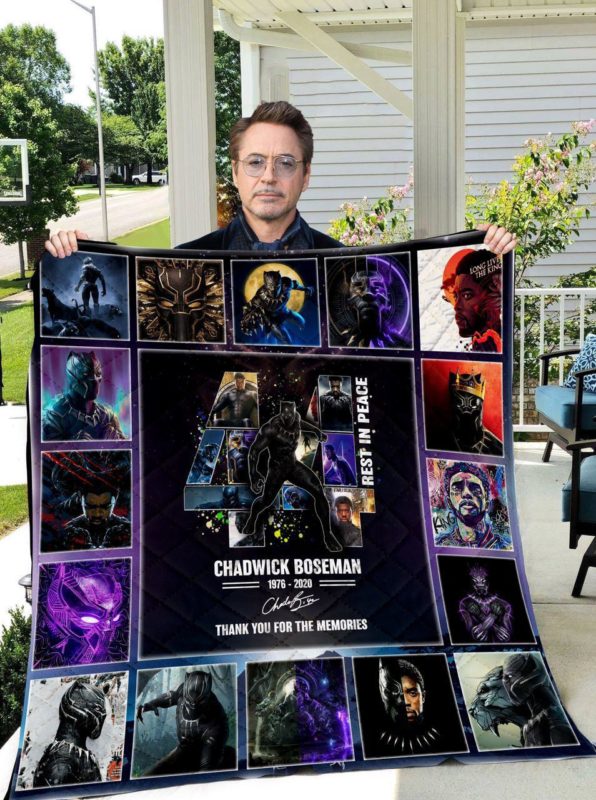 Chadwick Boseman Thank You For The Memories Quilt Blanket