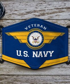 Us Navy Veteran Face Mask with PM2.5 Filter Sheet