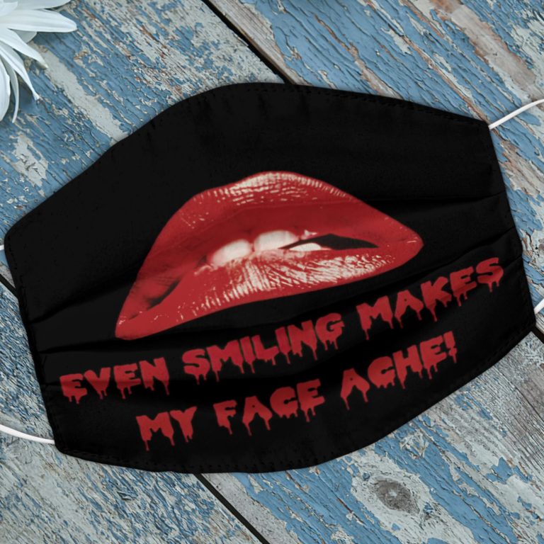Even Smiling Makes My Face Ache Face Mask with PM2.5 Filter