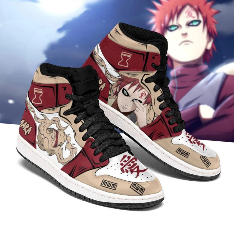 Naruto Gaara Jordan 1 High Sneakers