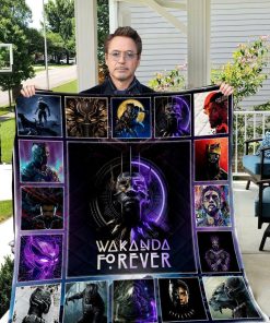 Chadwick Boseman Wakanda Forever Quilt Blanket Chadwick Boseman Wakanda Forever Quilt Blanket
