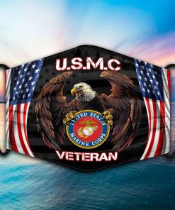 US Marine Corps Veteran Face Mask with PM2.5 Filter US Marine Corps Veteran Face Mask with PM2.5 Filter