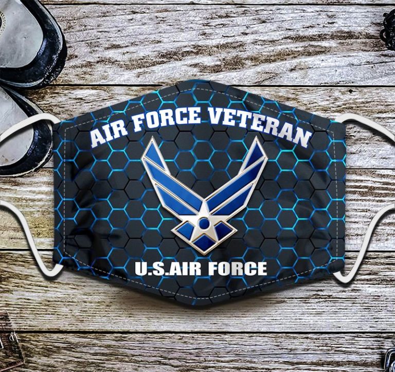 United States Air Force Veteran Face Mask with PM2.5 Filter
